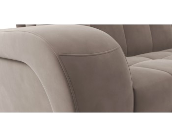 Прямой диван Брюссон NEXT 22 155 К-1 с оттоманкой макси