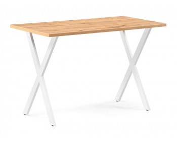 Обеденный стол Алеста Лофт мм дуб вотан / белый матовый деревянный