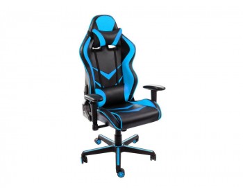 Офисное кресло Racer черное / голубое Стул