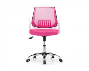 Офисное кресло Ergoplus белое / розовое Компьютерное