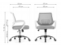 Ergoplus light gray / white Компьютерное кресло распродажа