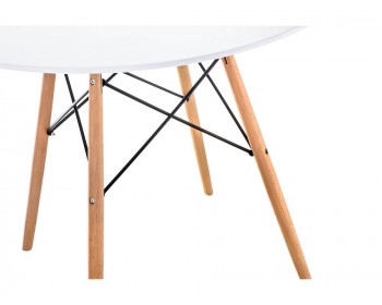 Обеденный стол Table white / wood деревянный