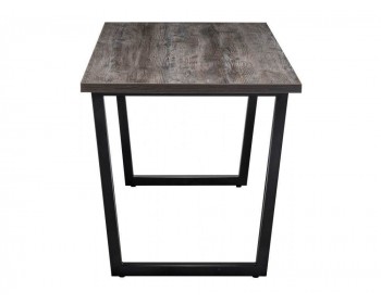 Кухонный стол Эльпатия дуб рошелье / черный матовый деревянный