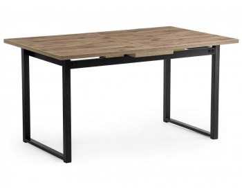 Кухонный стол Макта дуб велингтон / черный матовый деревянный