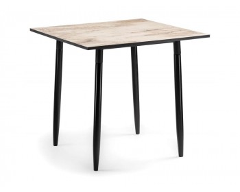 Обеденный стол Джиан базальт / черный деревянный