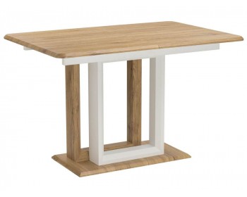 Кухонный стол Санса дуб монтана / белая шагрень деревянный