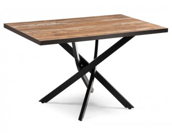 Обеденный стол Дэй дуб юкон / черный деревянный