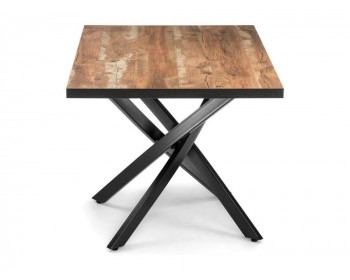 Обеденный стол Дэй дуб юкон / черный деревянный