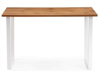 Обеденный стол Лота Лофт мм дуб вотан / матовый белый деревянный