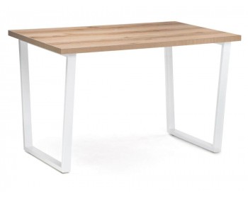 Обеденный стол Лота Лофт мм дуб делано светлый / матовый белый дере
