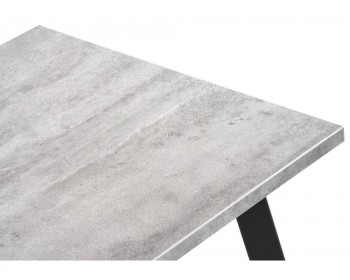 Кухонный стол Тринити Лофт мм бетон / матовый черный деревянный
