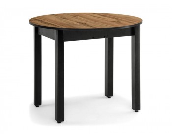 Кухонный стол Шен черный / дуб вотан деревянный