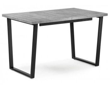 Кухонный стол раскладной Лота Лофт мм черный матовый / бетон дерев