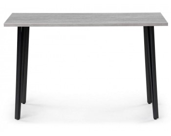 Обеденный стол Денвер Лофт мм бетон / черный матовый деревянный