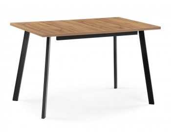 Обеденный стол Колон Лофт мм дуб вотан / черный матовый деревянный