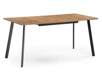 Обеденный стол Колон Лофт мм дуб вотан / черный матовый деревянный