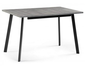 Обеденный стол Колон Лофт мм бетон / черный матовый деревянный