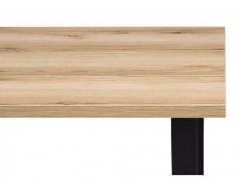 Обеденный стол Лота Лофт мм дуб вотан / матовый черный деревянный