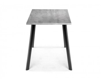 Обеденный стол Тринити Лофт мм бетон / матовый черный деревянный