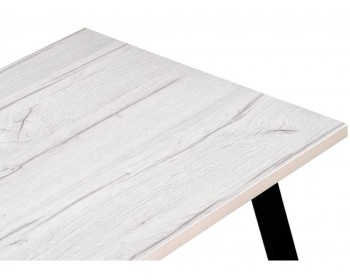 Обеденный стол Тринити Лофт мм юта / матовый черный деревянный