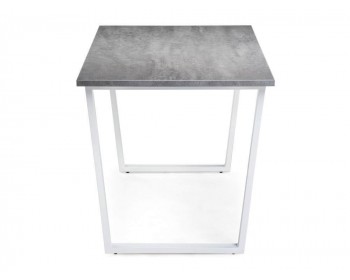 Обеденный стол Лота Лофт мм бетон / белый матовый деревянный