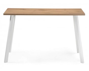 Кухонный стол Тринити Лофт мм дуб вотан / белый матовый деревянный