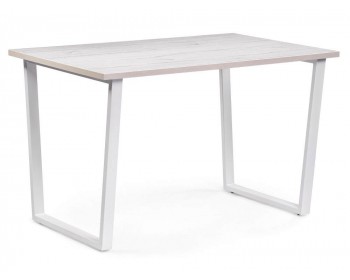 Обеденный стол Лота Лофт мм юта / белый матовый деревянный