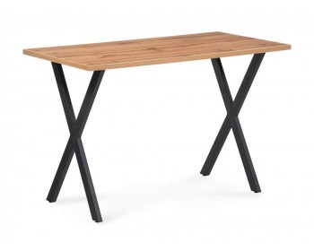 Обеденный стол Алеста Лофт мм дуб вотан / черный матовый деревянный