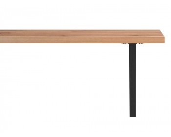 Кухонный стол Алеста Лофт мм дуб вотан / черный матовый деревянный