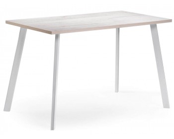 Кухонный стол Тринити Лофт мм юта / белый матовый деревянный