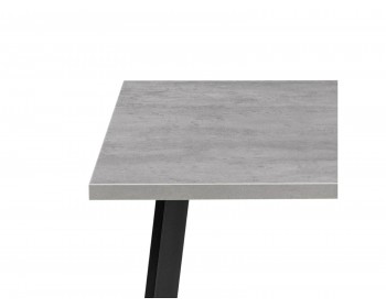 Обеденный стол Тринити Лофт хх мм бетон / черный матовый деревян