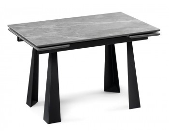 Обеденный стол Бэйнбрук хх серый мрамор / графит деревянный