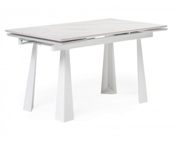 Обеденный стол Бэйнбрук хх белый мрамор / белый деревянный