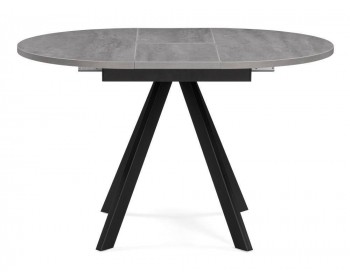 Обеденный стол Трейси ()хх бетон / черный деревянный