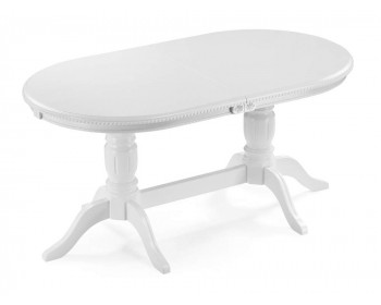Обеденный стол Эвклаз белый / белый деревянный