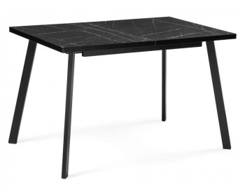 Кухонный стол Цефей ()хх мрамор черный / черный матовый деревян