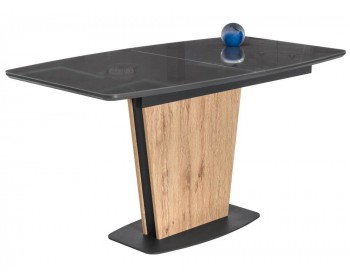 Кухонный стол Теон графит / дуб антор натуральный
