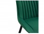 Седа велюр зеленый / черный Стул фото