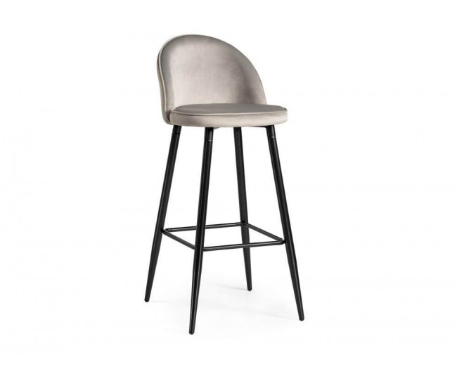 Dodo  light grey with edging / black Барный стул фото