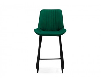 Седа велюр зеленый / черный Барный стул
