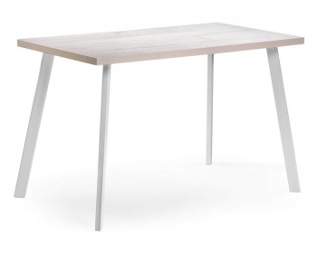 Кухонный стол Тринити Лофт мм юта / матовый белый деревянный