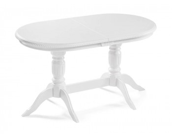Обеденный стол Эритрин белый / белый деревянный