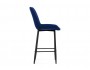 Седа велюр синий / черный Барный стул от производителя