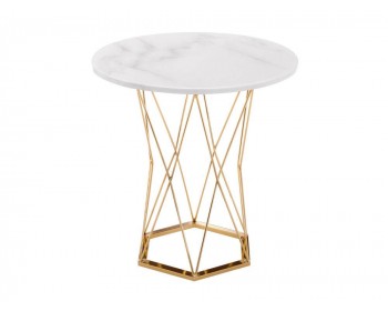 Стол Melan white / gold деревянный
