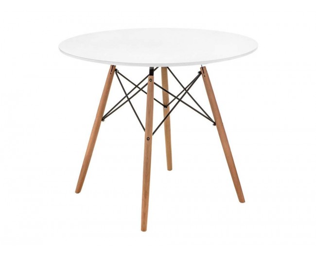 Table  white / wood Стол деревянный фото