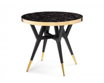 Кухонный стол Selina х black / gold деревянный