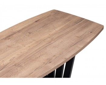 Кухонный стол Эудес дуб галифакс табак / черный деревянный