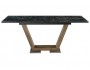 Иматра мрамор черный / черная шагрень Стол деревянный фото