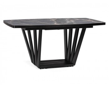 Обеденный стол Эудес черный деревянный
