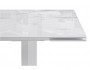 Стеклянный стол Монерон ()хх белый мрамор / белый Сто недорого